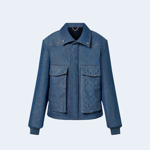 루이비통 모노그램 패디드 데님 자켓 1AAV2N