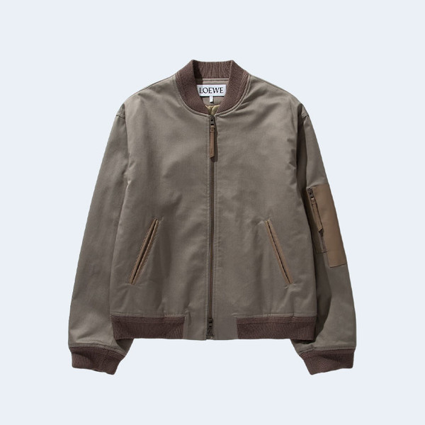 로에베 라이트 웨이트 스트래치 코튼 봄버